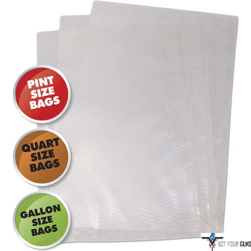 Weston® Vacuum Sealer Bags, Variety Pack, 50 Pre-Cut Bags - 30-0107-W