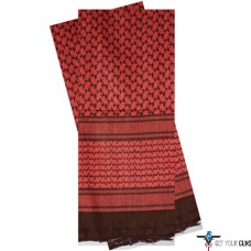 RED ROCK SHEMAGH HEAD WRAP RED/BLACK