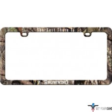BROWNING LICENSE PLATE FRAME W/LOGO AND BUCKMARK CAMOFLAGE