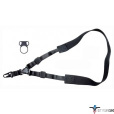 TOC TACTICAL SLING SINGLE POINT W/ADAPTER BLACK