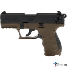WALTHER P22Q MILITARY .22LR 3.4" 2-TONE BLK SLIDE/OD GREEN