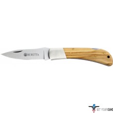 BERETTA KNIFE MULTI-USE HUNTING LOCK BACK 2.95" WOOD