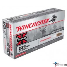 WIN AMMO SUPER-X .223 REM. 64GR. POWER POINT 20-PACK