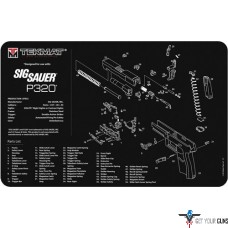 TEKMAT ARMORERS BENCH MAT 11"X17" SIGARMS P320 BLACK