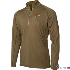 MUDDY NUCLEUS HEATED QUARTER ZIP BROWN CLAY 2X-LARGE