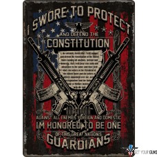 RIVERS EDGE EMBOSSED SIGN 12"X 17" GUARDIANS OF CONSTITUTION