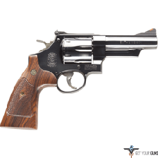 S&W 29 CLASSIC .44MAG 4" AS BLUED CHECKERED WOOD GRIPS