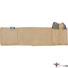 PSP CONCEALED CARRY BELLY-BAND WAIST 28 TO 34" RH/LH TAN
