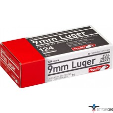 AGUILA AMMO 9MM LUGER 124GR. FMJ-RN 50-PACK