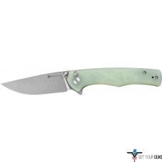 SENCUT KNIFE CROWLEY 3.48" NATURAL G10/STONEWASHED D2