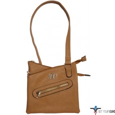 BULLDOG CONCEALED CARRY PURSE CROSS BODY STYLE TAN