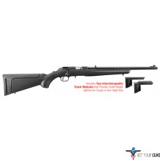 RUGER AMERICAN .17HMR  9-SHOT 18" MATTE BLACK THREAED BBL  *