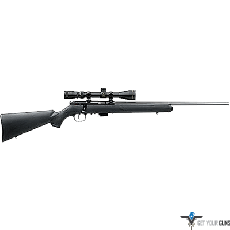 SAVAGE 93R17-FXP .17HMR 21" W/3-9X40 ACCU TGR BLUED/SYN