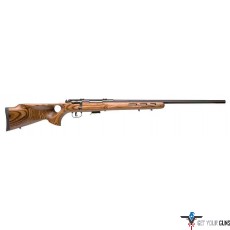 SAVAGE 93R17-BTV .17HMR 21"HB ACCU TGR BLUED/BRN LAM T-HOLE
