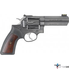 RUGER GP100 .357MAG 4.20" ADJ. BLUE RUBBER W/HARDWOOD 7-SHOT