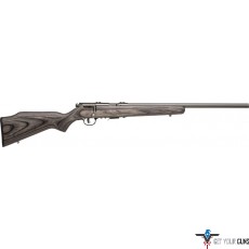 SAVAGE 93R17-BVSS .17HMR 21"HB ACCU TGR SS/GREY LAMINATE