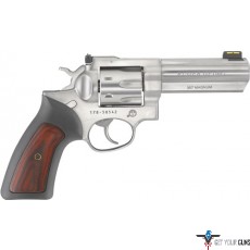 RUGER GP100 .357MAG 4.20" ADJ. SS RUBBER W/HARDWOOD 7-SHOT