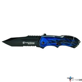 S&W KNIFE BLACK OPS 3RD GEN. BLUE HANDLE MAGIC ASSIST