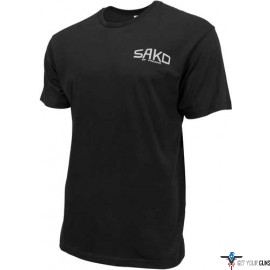 SAKO T-SHIRT W/OLD SKOOL LOGO SMALL ARMY BLACK