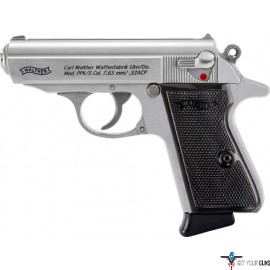WALTHER PPK/S .32ACP SS FS 7-RD. BLACK SYNTHETIC GRIPS