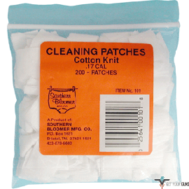 SOUTHERN BLOOMER .17CAL CLEANING PATCHES 200-PACK