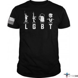 PRINTED KICKS LGBT MEN'S T-SHIRT BLACK XX-LARGE