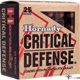 HORNADY AMMO CRITICAL DEFENSE .32NAA 80GR. FTX 25-PACK