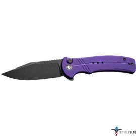 CIVIVI KNIFE COGENT 3.47" PURPLE G10/BLACK STONEWASHED