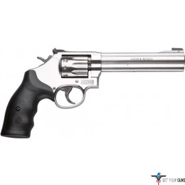 S&W 617 .22LR 6" AS 10-SHOT STAINLESS STEEL RUBBER