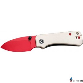 CIVIVI KNIFE BABY BANTER 2.34" IVORY G10/RED BLADE LINER LOCK