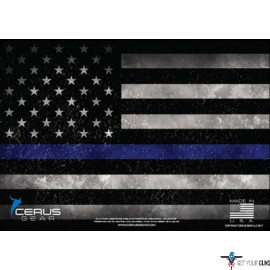 CERUS GEAR 3MM PROMATS 12"X17" POLICE SUPPORT THIN BLUE LINE