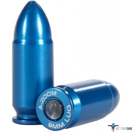 A-ZOOM METAL SNAP CAP BLUE 9MM LUGER 10-PACK