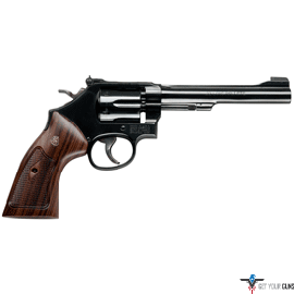 S&W 48 CLASSIC .22WMR 6" AS BRIGHT BLUED CHECKERED WOOD
