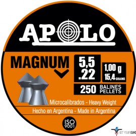 HATSAN APOLO .22 MAGNUM 15.4 GRAIN 250 PACK