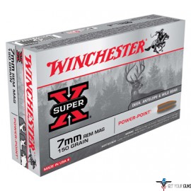 WIN AMMO SUPER-X 7MM RM 150GR. POWER POINT 20-PACK