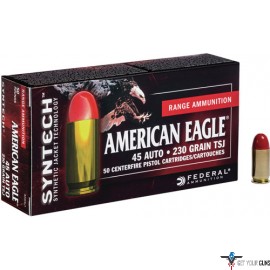 FED AMMO AE .45ACP 230GR. TOTAL SYNTHETIC JACKETS 50-PK