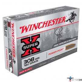 WIN AMMO SUPER-X .308 WIN. 180GR. POWER POINT 20-PACK