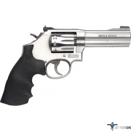 S&W 617 .22LR 4" AS 10-SHOT STAINLESS BLACK RUBBER