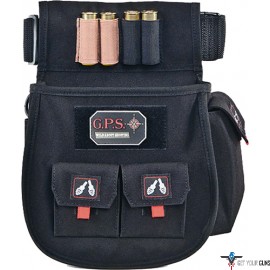 GPS DELUXE SHELL POUCH W/ TWIN POUCHES & WEB BELT BLK
