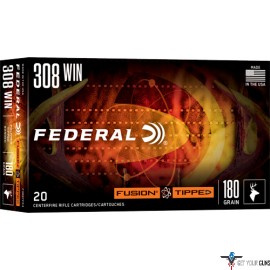 FEDERAL FUSION 308 WIN 180GR TIPPED FUSION 20RD 10BX/CS