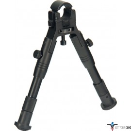 UTG BIPOD CLAMP ON CENTER HT 6.2"-6.7" W/RUBBER FOOT PADS