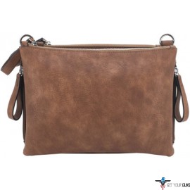 CAMELEON IRIS CONCEALED CARRY PURSE-CROSS BODY STYLE BROWN