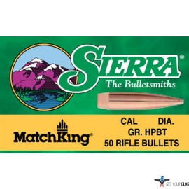 SIERRA BULLETS .30 CAL .308 155GR HP-BT MATCH PALMA 100CT