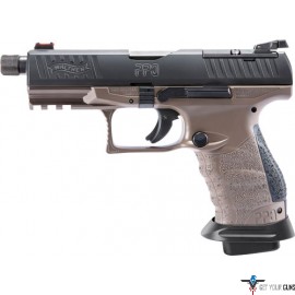 WALTHER Q4 TAC PRO M2 9MM 4.6" BBL THREADED COYOTE TAN POLYMR