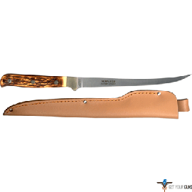 UNCLE HENRY KNIFE STEELHEAD FILET 7.5" W/LEATHER SHEATH