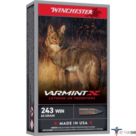 WINCHESTER VARMINT-XP 243 WIN 65GR EXTREME PT 20RD 10BX/CS