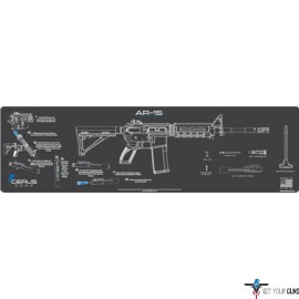 CERUS GEAR 3MM PROMATS 14"X48" AR-15 MAG INSTRUCTIONAL C GRAY