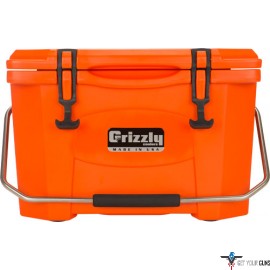 GRIZZLY COOLERS GRIZZLY G20 ORANGE/ORANGE 20 QUART COOLER