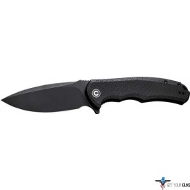 CIVIVI KNIFE PRAXIS 3.75" BLK COARSE MICARTA/BLK STONEWASHED