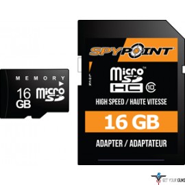 SPYPOINT TRAIL CAM 16GB SD CARD/MICRO SD CLASS 10